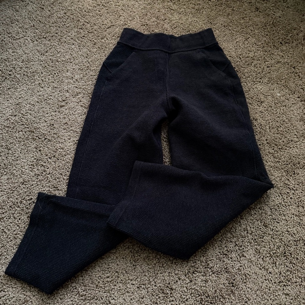 lululemon straight/wide leg waffle pants